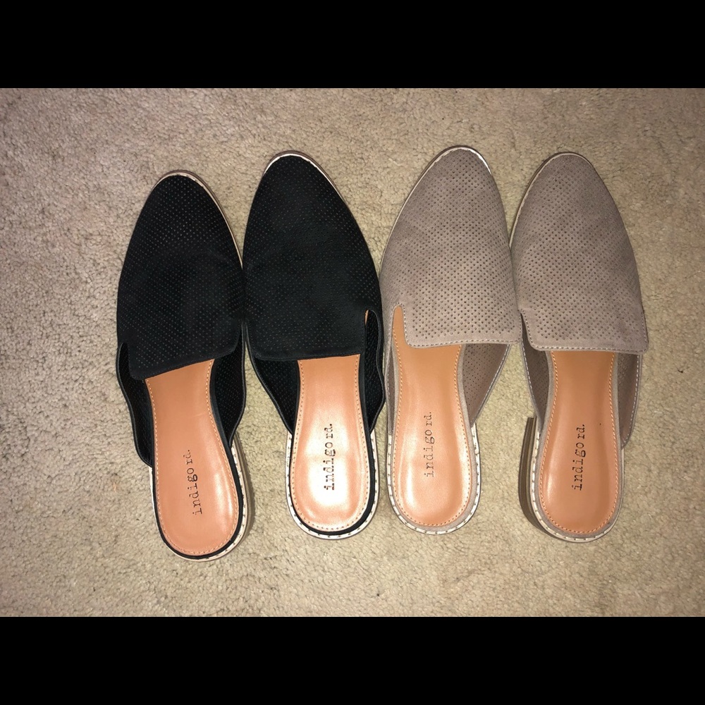 Francescas Perforated Mules